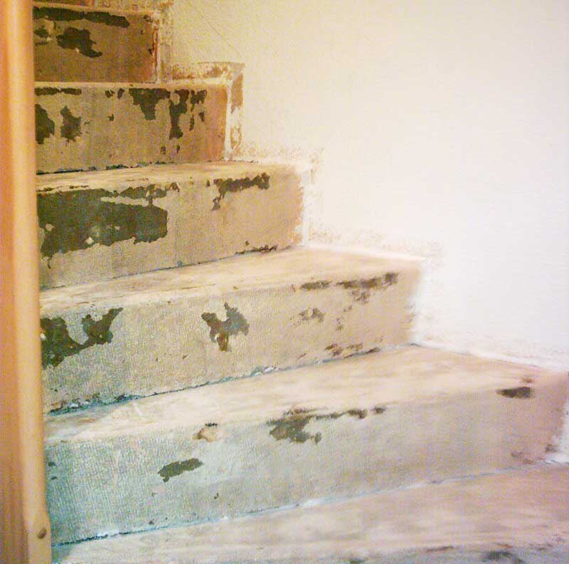 treppen renovieren vorher